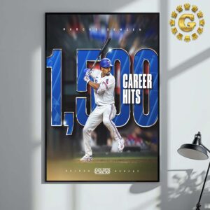 Marcus Semien From Texas Rangers Has 1500 Career Hits Golden Chick Moment Home Decor Poster Canvas