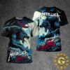 Metallica M72 Seattle WA US At Lumen Field September 1 2024 Night 2 The Wolf Artwork All Over Print Shirt