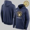 New York Yankees Nike Navy 2024 MLB Postseason Authentic Collection Therma Pullover Hoodie Unisex T-Shirt