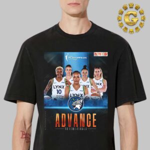 Minnesota Lynx Advance To Semi Finals WNBA Playoffs 2024 Unisex T-Shirt