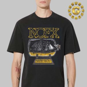 NOFX Band Event Tee Tour in Brockton MA On August 31 And September 1 2024 The Pirate Ship Artwork Unisex T-Shirt