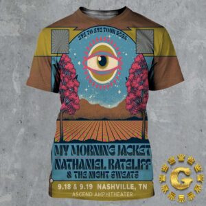 Nathaniel Rateliff And My Morning Jacket Event Poster At Ascend Amphitheater In Nashville TN On September 18 And 19 2024 All Over Print Shirt