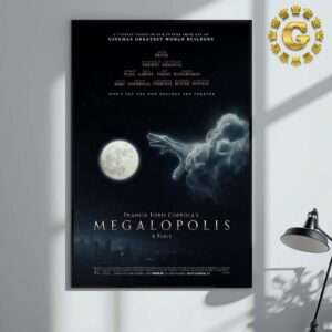 New Poster For Francis Ford Coppola Megalopolis A Fable Only In Theaters And Imax September 27 2024 Home Decor Poster Canvas