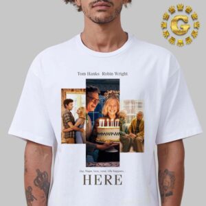 New Poster For Robert Zemeckis HERE Starring Tom Hanks And Robin Wright In Theaters On November 1 Unisex T-Shirt