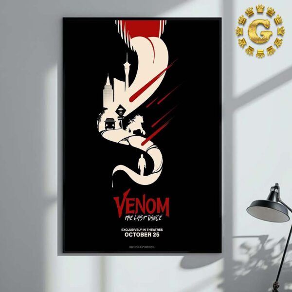 New Poster For Venom The Last Dance Exclusively In Theatres October 25 2024 Home Decor Poster Canvas