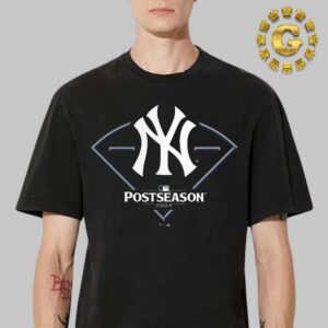 New York Yankees Black 2024 MLB Postseason Around The Horn Unisex T-Shirt