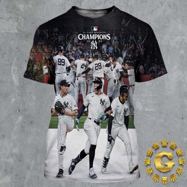 New York Yankees MLB Al East Divison Champions 2024 All Over Print Shirt