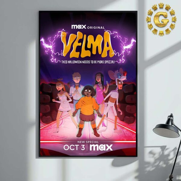 Official Poster For Velma This Halloween Needs To Be Special Premiere On Max On October 3rd 2024 Home Decor Poster Canvas