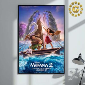 Official Poster Moana 2 Experirnce It In Imax November 27 2024 Home Decor Poster Canvas