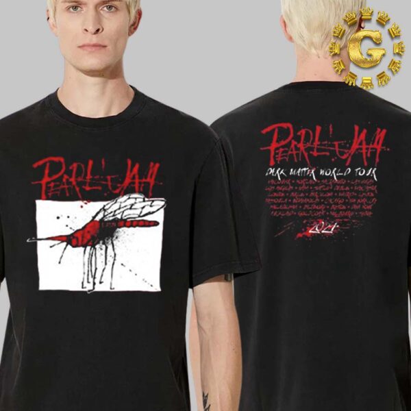 Pearl Jam Red Mosquito Tee For The Ohana Festival At Dana Point California At Doheny State Beach On September 27 2024 Two Side Unisex T-Shirt