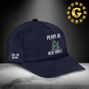 Pearl Jam With Glen Hanbanrd Event Cap Night 2 At Madison Square Garden In New York City On September 4 2024 The Statue of Liberty Artwork Classic Cap Hat Snapback