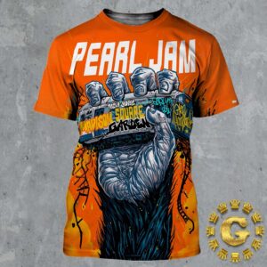 Pearl Jam With Glen Hanbanrd Tonight Poster Night 2 At Madison Square Garden In New York City On September 4 2024 The King Kong Hand Artwork All Over Print Shirt