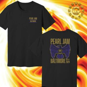 Pearl Jam With Glen Hansard Event Tee At CFG Bank Arena In Baltimore MD On September 12th 2024 The Eagle Artwork Two Side Unisex T-Shirt