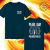 Pearl Jam With Glen Hansard Event Tee In Philadelphia Night 2 At Wells Fargo Center On September 9th 2024 The Paint Heart Artwork Two Side Unisex T-Shirt