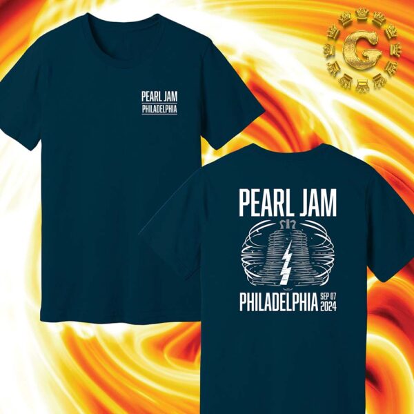 Pearl Jam With Glen Hansard Event Tee In Philadelphia At Pennsylvania Wells Fargo Center On September 7th 2024 The Ring Artwork Two Side Unisex T-Shirt