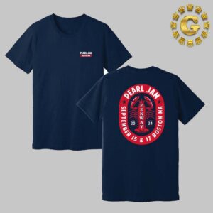 Pearl Jam With Glen Hansard Lobster Roll Tee At Fenway Park In Boston MA On September 15th 2024 The Lobster Artwork Two Side Unisex T-Shirt