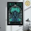 Gatecreeper With Frozen Soul And Worm Official Poster Your Time Has Come At The Bottleneck In Lawrence KS On October 9th 2024 Home Decor Poster Canvas