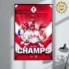 Congrats Philadelphia Phillies Is The MLB NL East Champions 2024 Home Decor Poster Canvas