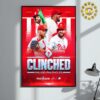 Philadelphia Phillies Welcome Back To Red October Poster The Clindched Postseason 2024 MLB Home Decor Poster Canvas