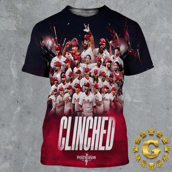 Philadelphia Phillies Welcome Back To Red October Poster The Clindched Postseason 2024 MLB All Over Print Shirt