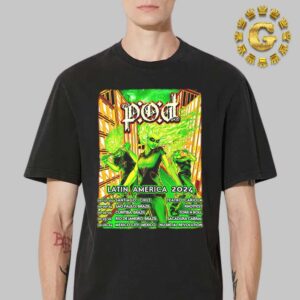 Pod Band Limited Poster Tour Dates List Latin America 2024 Start At Teatro Cariola In Santiago Chile On October 17 2024 Classic T-Shirt