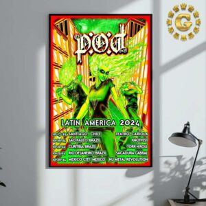 Pod Band Limited Poster Tour Dates List Latin America 2024 Start At Teatro Cariola In Santiago Chile On October 17 2024 Wall Decor Poster Canvas