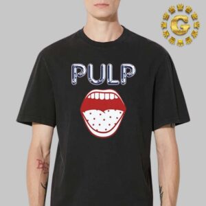 Pulp Us Official Tee Tour 2024 Big Mouth The Sigsnature Logo And Mouth Artwork Unisex T-Shirt