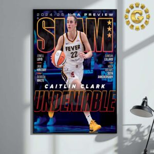 SLAM 252 Caitlin Clark Undeniable 2024 25 NBA Preview Home Decor Poster Canvas