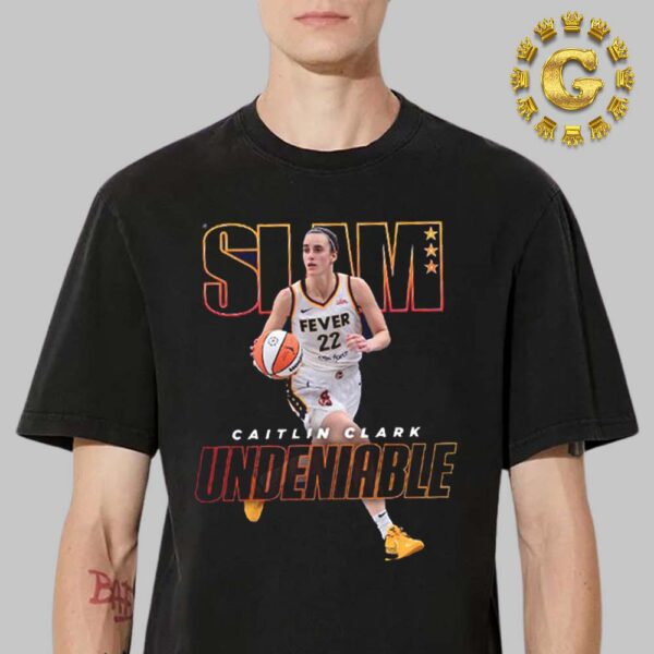 SLAM 252 Cover Tee Caitlin Clark Undeniable 2024 25 NBA Preview Gold The Metal Editions Unisex T-Shirt