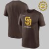 San Diego Padres Fanatics Brown 2024 MLB Postseason Locker Room Unisex T-Shirt