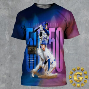 Shohei Ohtani First Player In MLB History With 50 Home Runs And 50 Steals In One Season 50 50 Club All Over Print Shirt