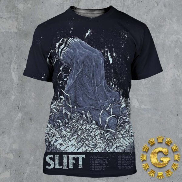 Slift Band Tour Dates List Poster Fall Tour 2024 In United States And Canada The Hand Artwork All Over Print Shirt