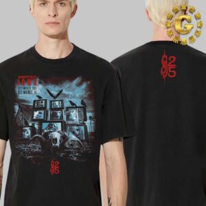 Slipknot 2024 Tour Poster Knotfest IOWA Artwork Featured On The Front With A 25th Anniversary Tribal S Logo Displayed On The Back In Des Moines IA On September 21th 2024 Unisex T-Shirt