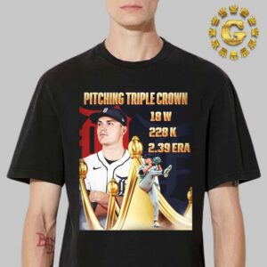 Tarik Skubal From Detroit Tigers Has Won The American League Pitching Triple Crown MLB Unisex T-Shirt