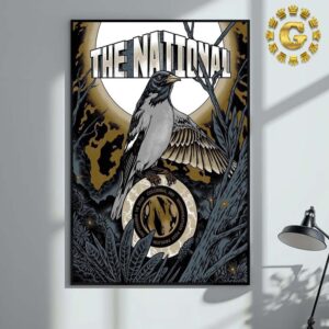 The National Tonight Poster At Merriweather Post Pavilion In Columbia MD On September 16th 2024 The Bird Artwork Home Decor Poster Canvas