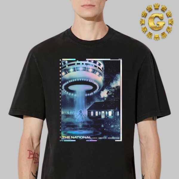 The National Tonight Poster In Toronto ON At Budweiser Stage On September 20th 2024 The UFO Artwork Unisex T-Shirt