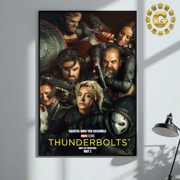 Thunderbolts Careful Who you Assemble Marvel Studio Only In Theater May 2 2025 Home Decor Poster Canvas