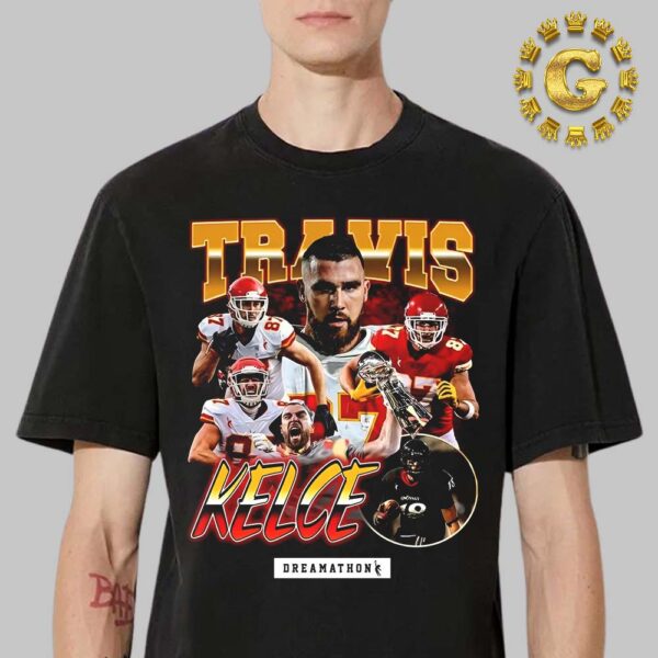 Travis Kelce Tee 90s Vintage Of Kansas City Chiefs Dreamathon Unisex T-Shirt