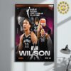 Aja Wilson From Las Vegas Aces Unanimous Is The WNBA 2024 Most Valuable Player Home Decor Poster Canvas