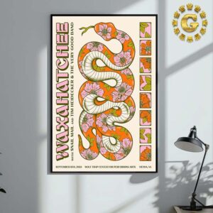 Waxahatchee Tonight Poster At Wolf Trap Center Performing Arts In Vienna VA The Snake Artwork Home Decor Poster Canvas