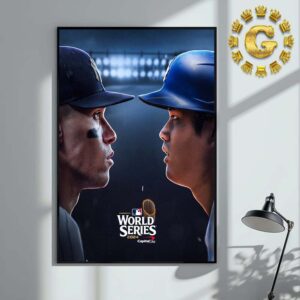 Aaro Judge From New York Mets And Shohei Ohtani From Los Angeles Dodgers MLB World Series 2024 Home Decor Poster Canvas