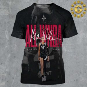 Aja Wilson From Las Vegas Aces First Team For The Third Consecutive Year WNBA All Over Print Shirt