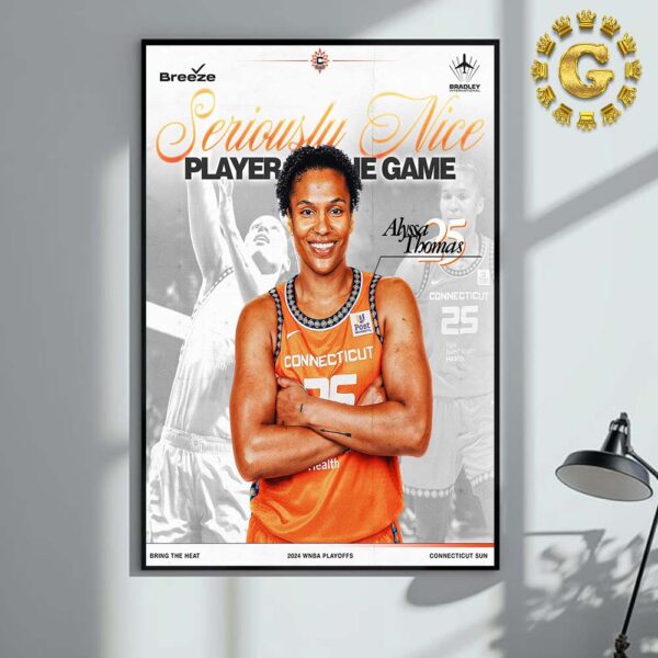 Alyssa Thomas 25 From Connecticut Sun Is Seriouslu Nice Player The Game WNBA Home Decor Poster Canvas