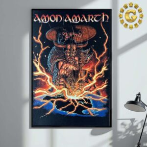 Amon Amarch EU Tour 2024 Poster For Backpatch Metal Crushes All Home Decor Poster Canvas