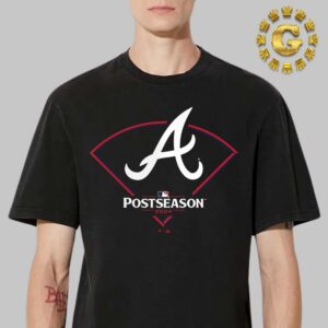 Atlanta Braves Black 2024 MLB Postseason Around The Horn Unisex T-Shirt