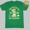 Boston Celtics Striped Logo Lockup National Basketball Association Unisex T-Shirt