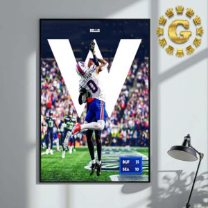 Buffalo Bills Vs Seattle Seahawks W Big Dubs NFL 2024 Home Decor Poster Canvas