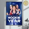 Caitlin Clark From Indiana Fever The List Historic Rookie Season 2024 WNBA KIA Rookie Of The Year Home Decor Poster Canvas