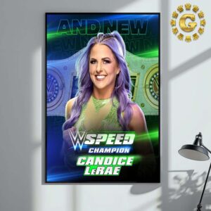 Candice Lerae And New WWE Speed Womens Champions 2024 Home Decor Poster Canvas