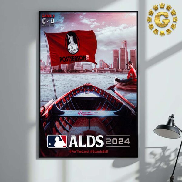 Cleveland Guardians Game 3 At Detroit MI Postseason 2024 MLB ALDS 24 Home Decor Poster Canvas